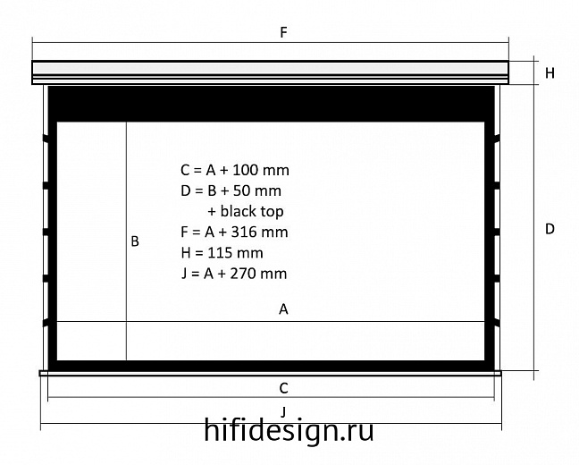 ����� kauber red label tensioned bt cinema 113" mperfw